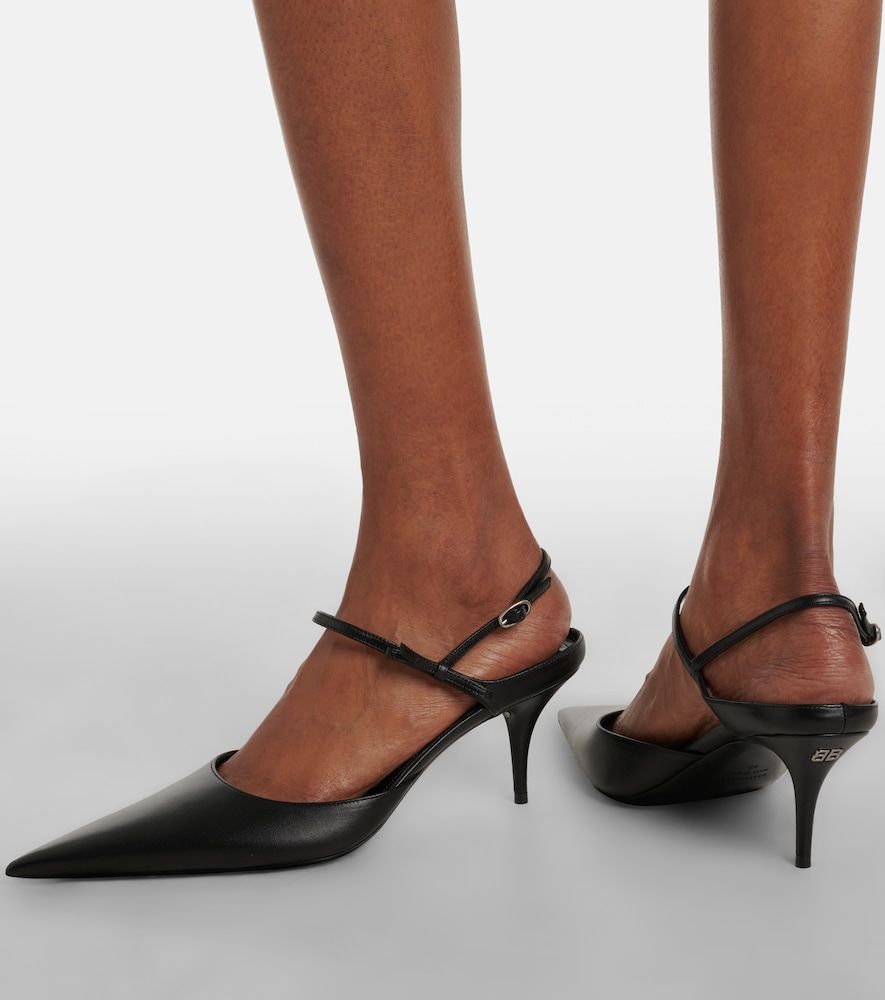 Slingback-Pumps Avenue Bow aus Leder - Balenciaga - Modalova