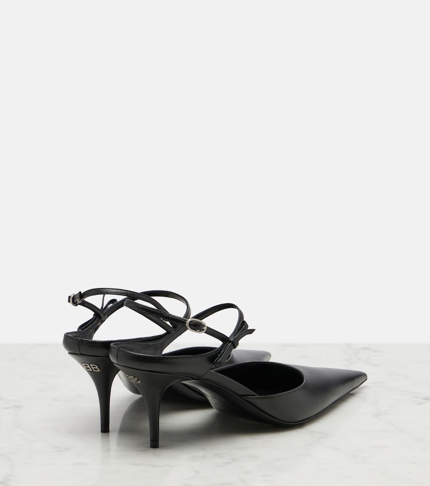 Slingback-Pumps Avenue Bow aus Leder - Balenciaga - Modalova