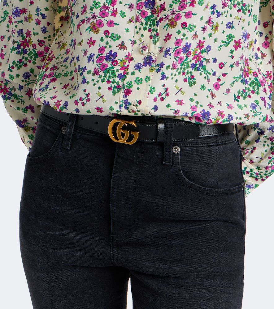 Gürtel Double G Marmont aus Leder - Gucci - Modalova