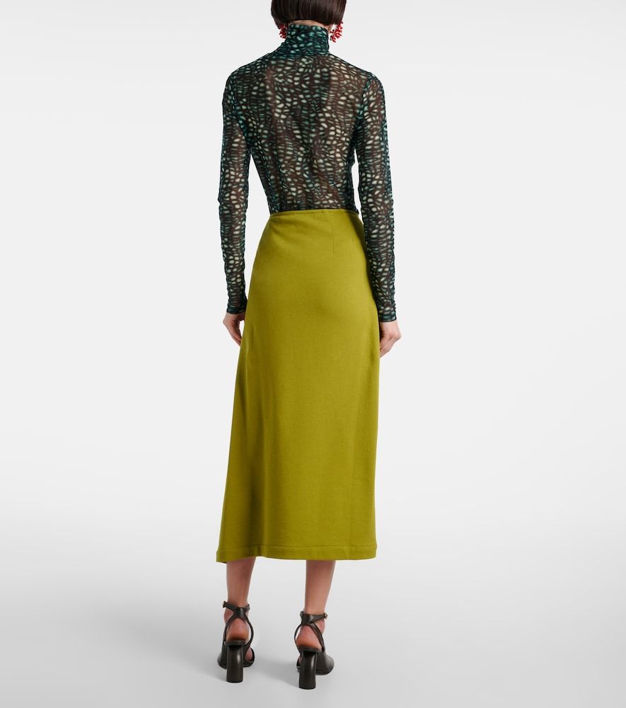 Gonna midi in cotone - Dries Van Noten - Modalova