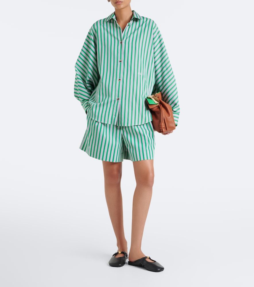 Double L striped cotton poplin shirt - Loewe - Modalova