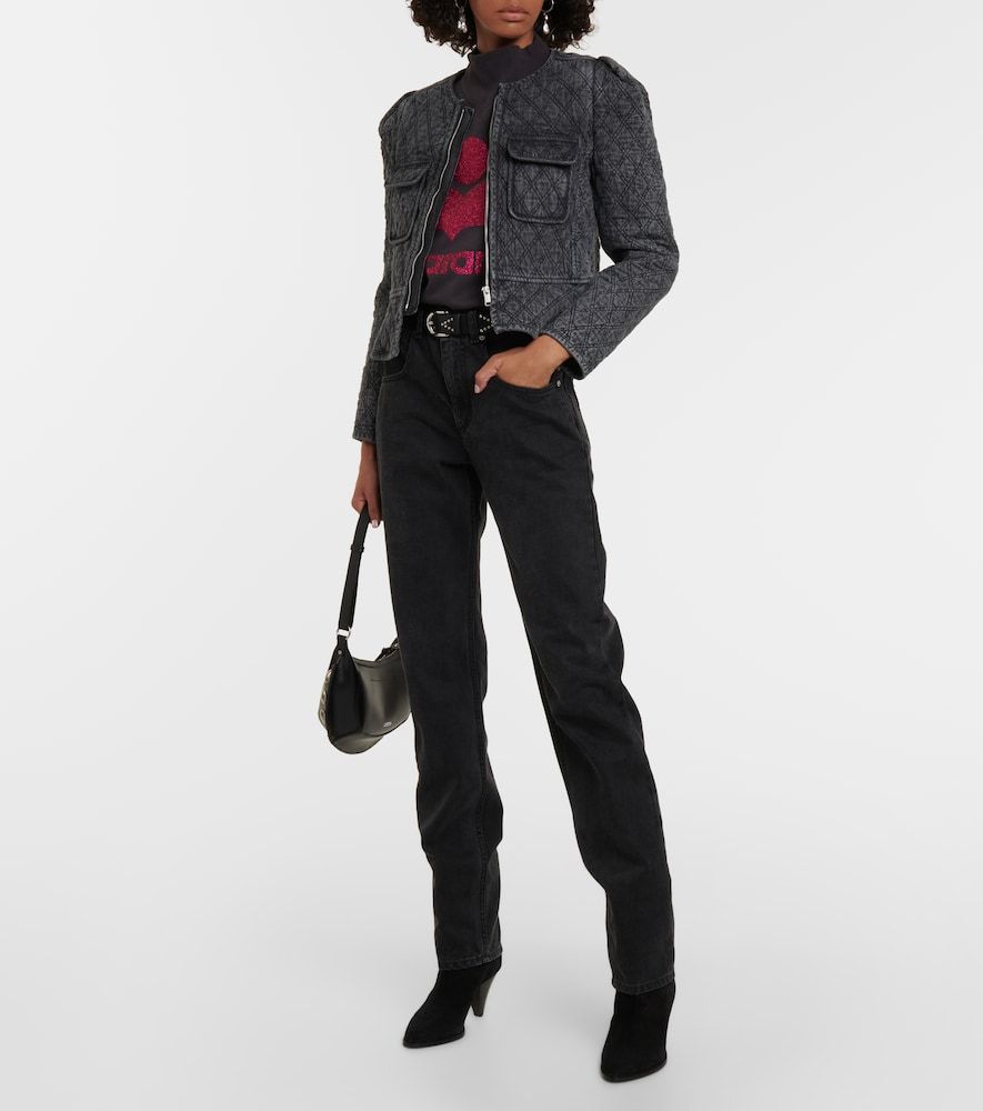 Deliona quilted denim jacket - Marant Etoile - Modalova