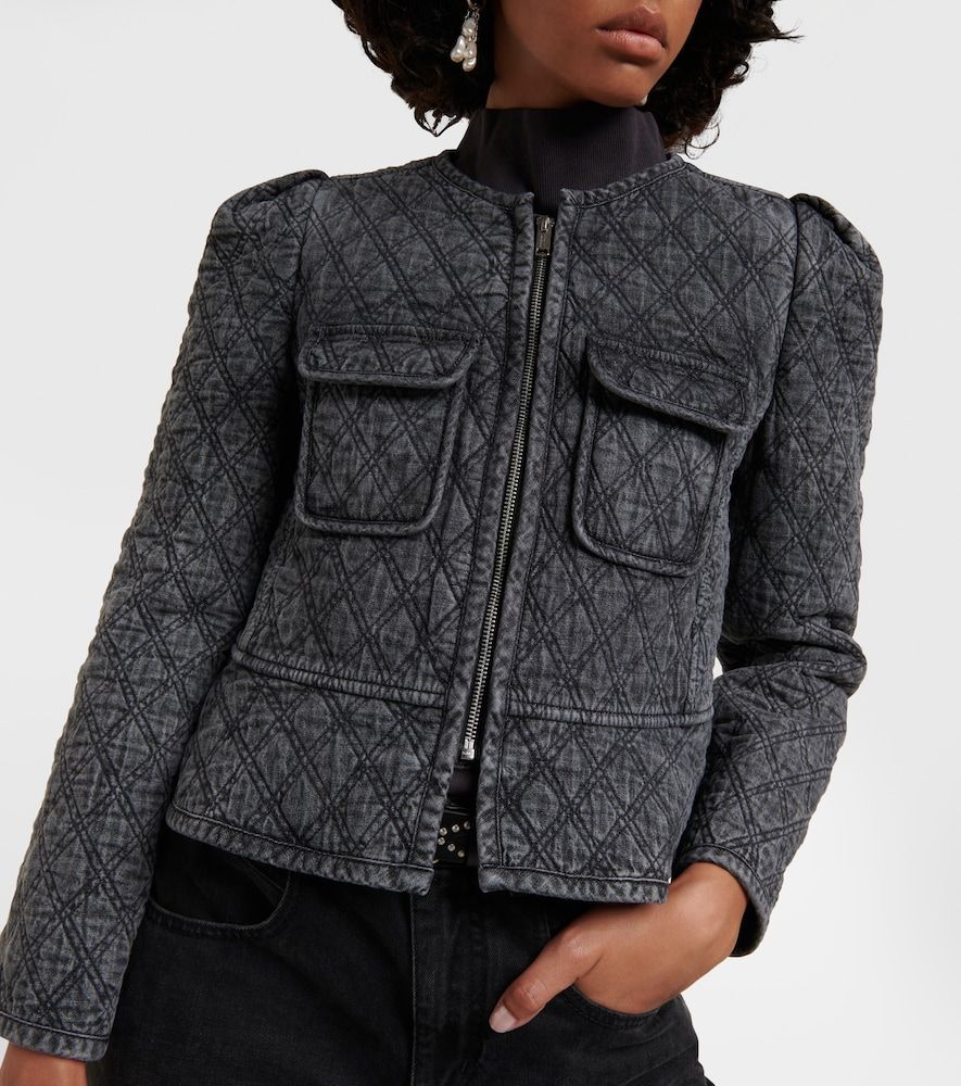 Deliona quilted denim jacket - Marant Etoile - Modalova