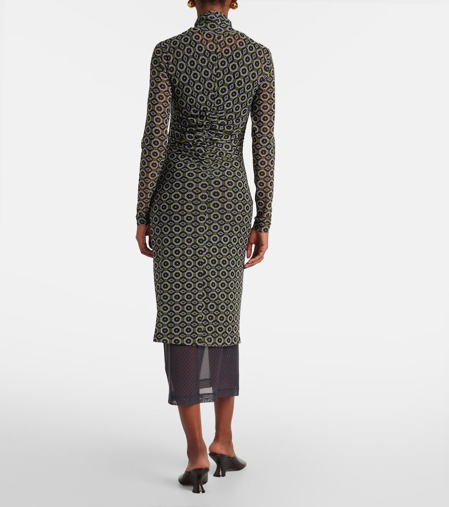 Abito midi con stampa - Dries Van Noten - Modalova