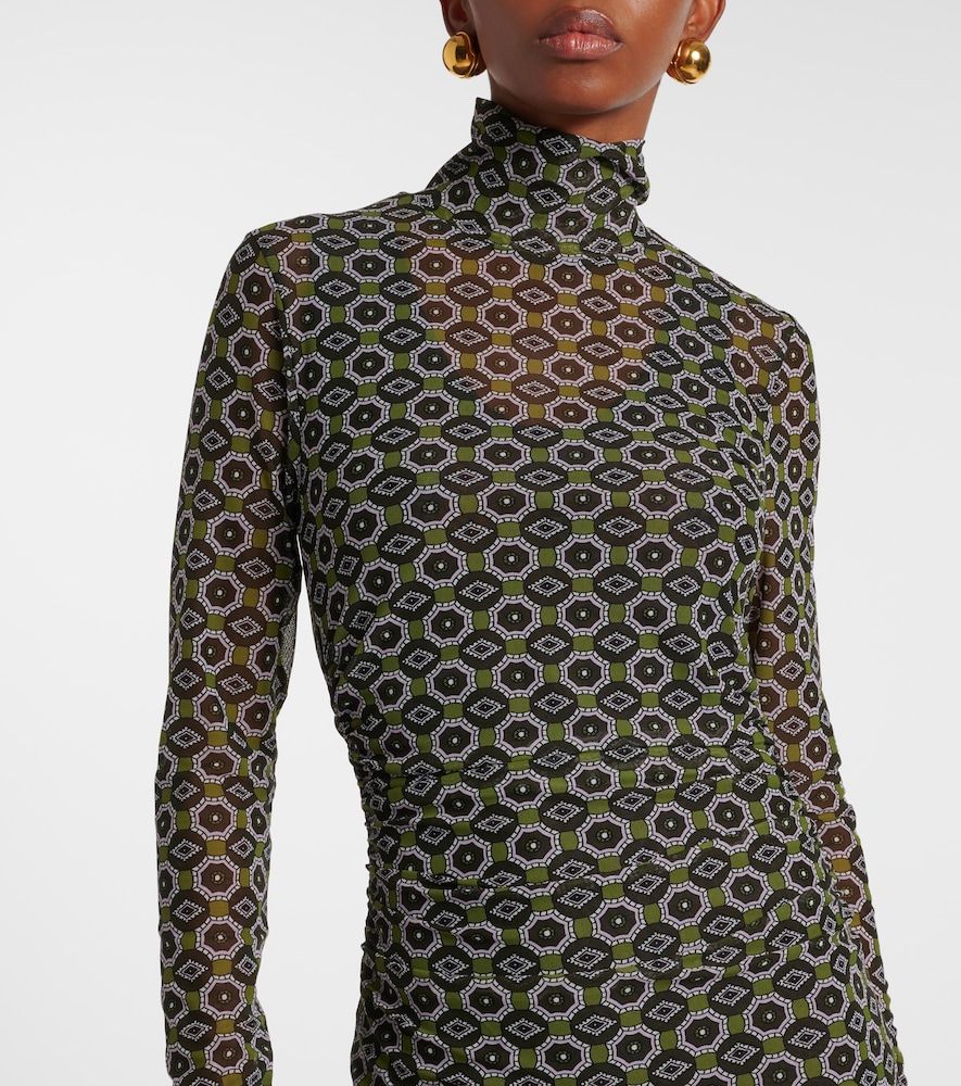 Abito midi con stampa - Dries Van Noten - Modalova