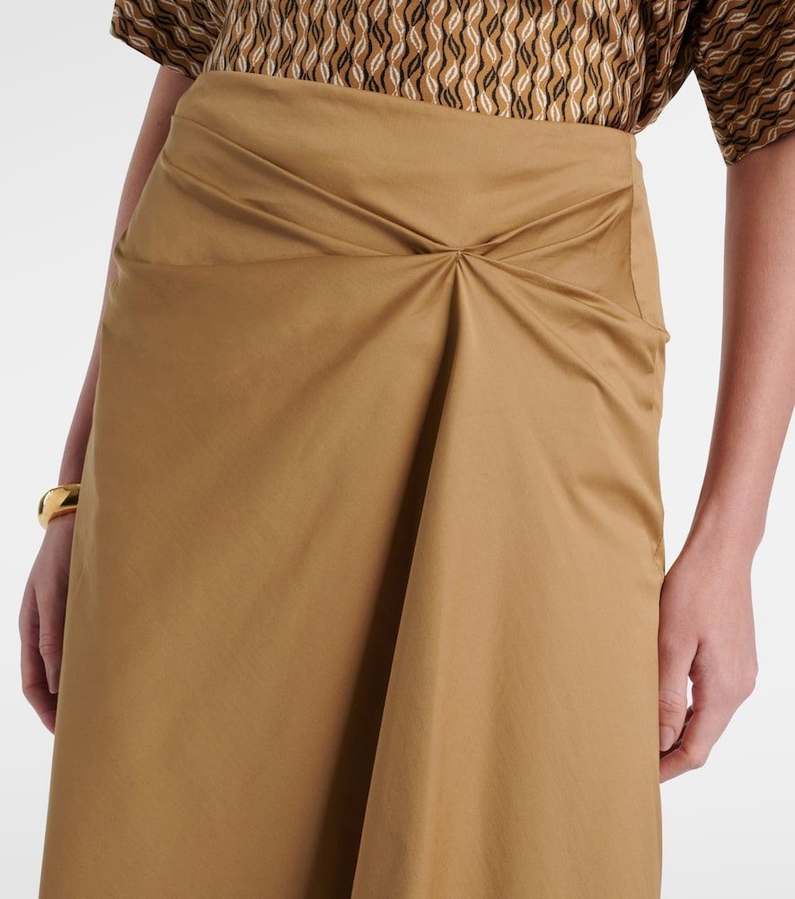 Paggi cotton-blend satin midi skirt - Max Mara - Modalova