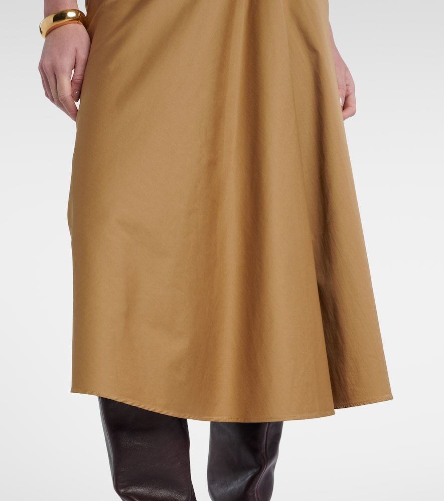 Paggi cotton-blend satin midi skirt - Max Mara - Modalova