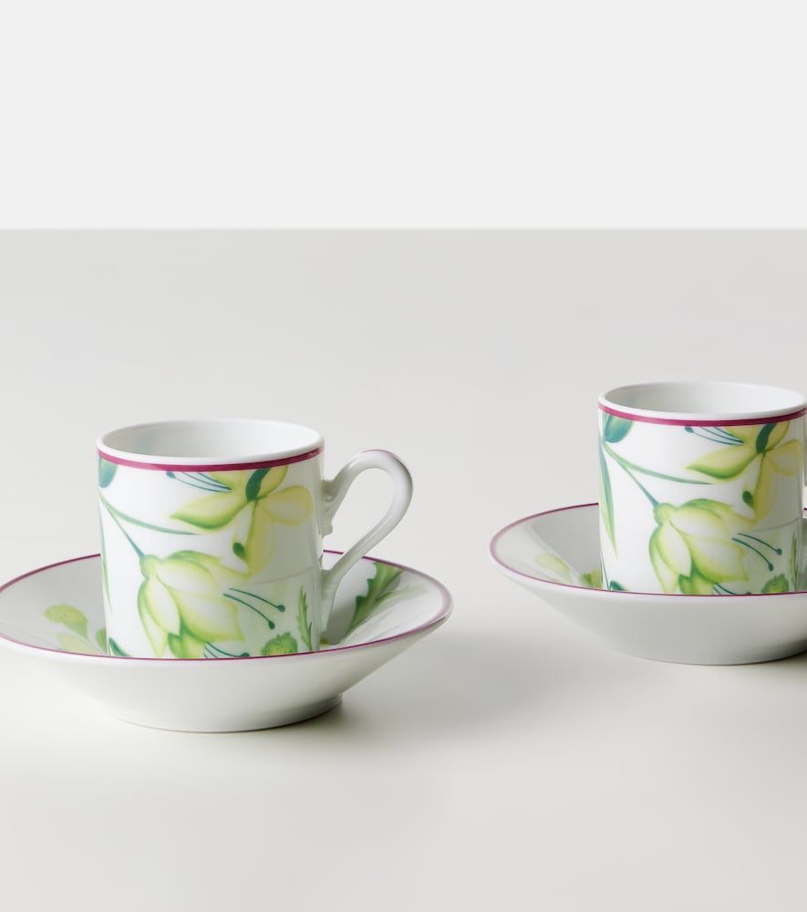 Set de 2 tazas de café y platillos Impero de porcelana - Ginori 1735 - Modalova