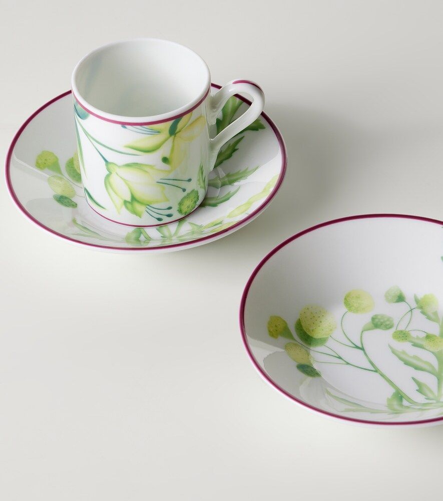 Set de 2 tazas de café y platillos Impero de porcelana - Ginori 1735 - Modalova