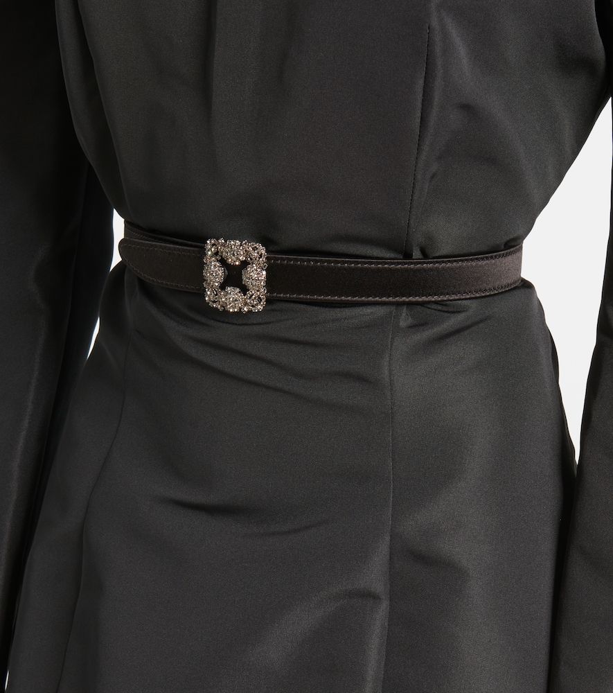 Gürtel Hangisi aus Satin mit Kristallen - Manolo Blahnik - Modalova