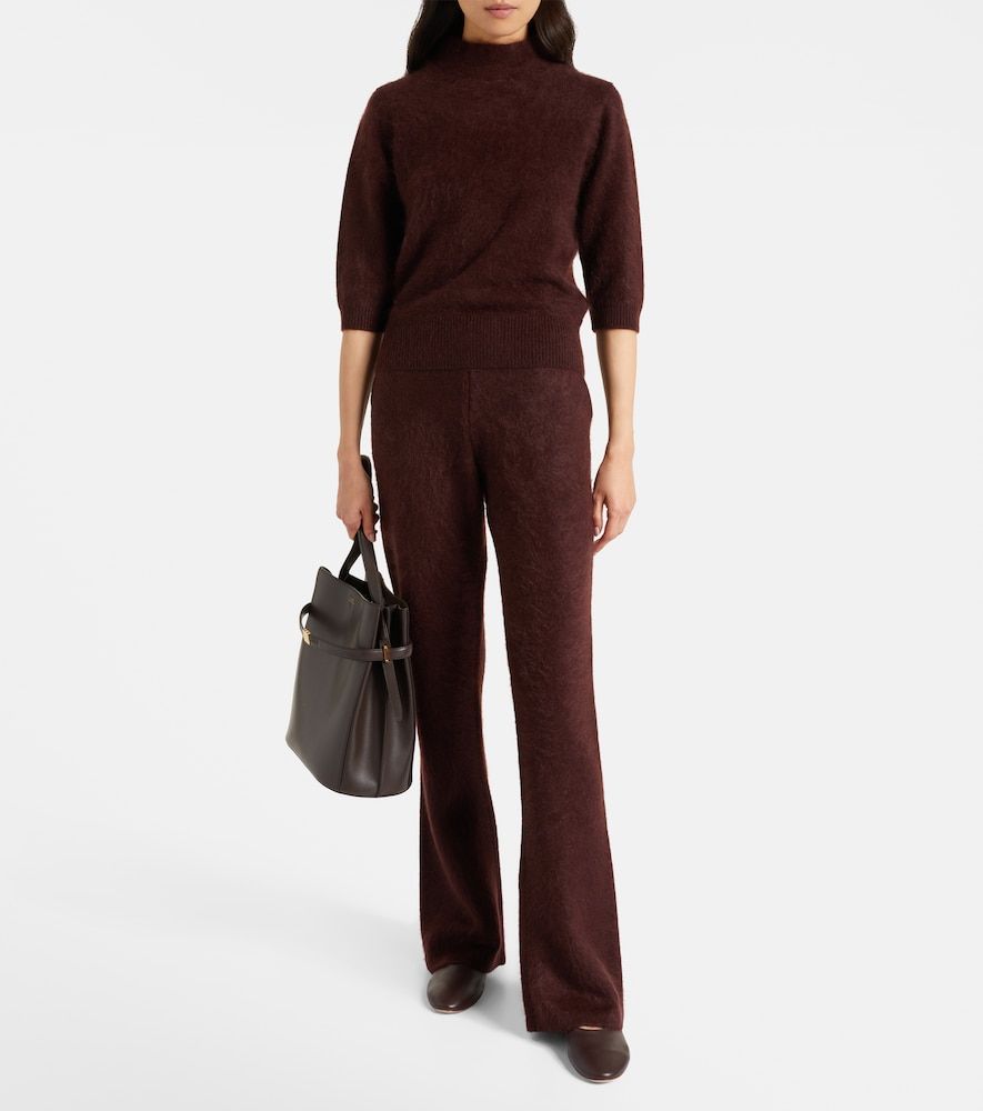 Pantalones flared Fluffy Statement en mezcla de lana y cachemir - Dorothee Schumacher - Modalova