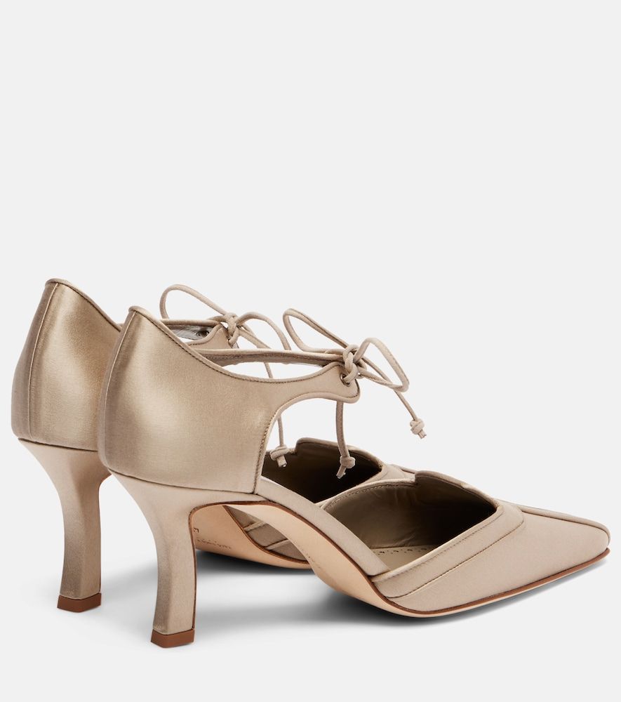 Pumps Orata 70 aus Satin - Manolo Blahnik - Modalova