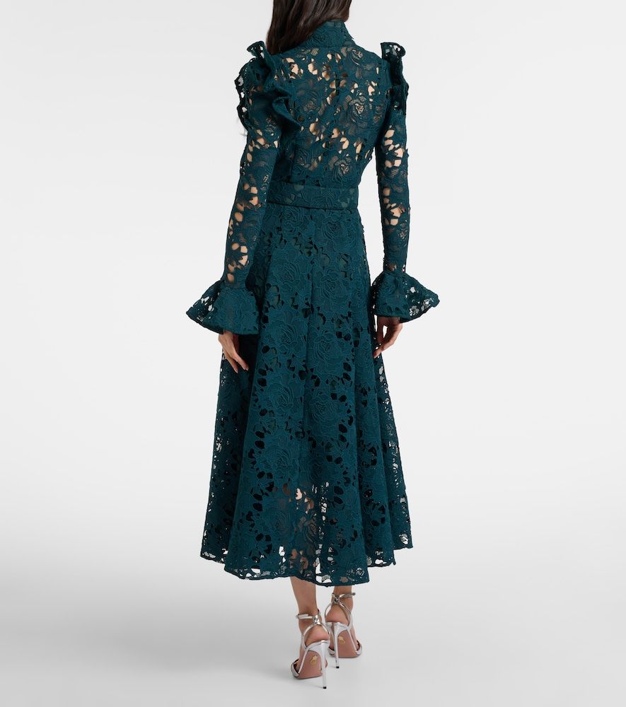Aliyah belted lace midi dress - Leo Lin - Modalova