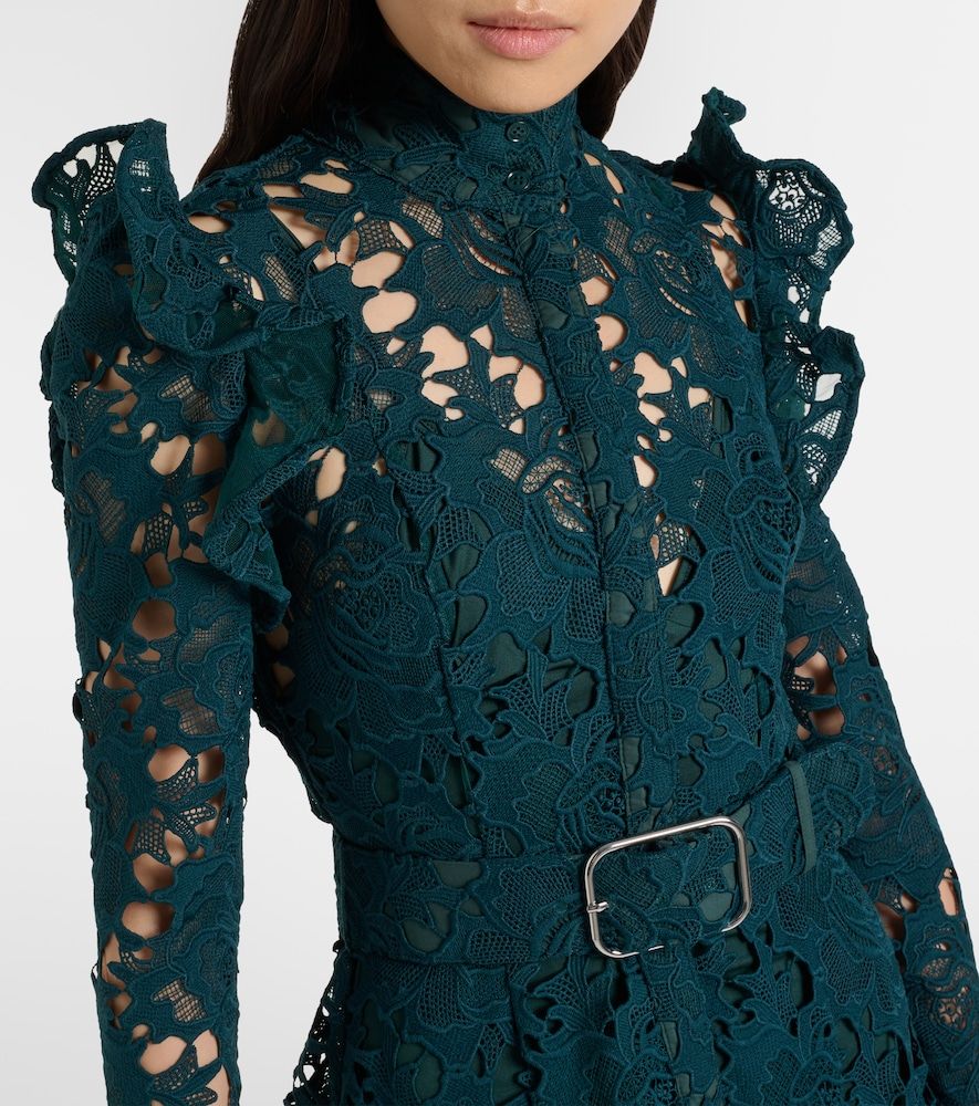 Aliyah belted lace midi dress - Leo Lin - Modalova