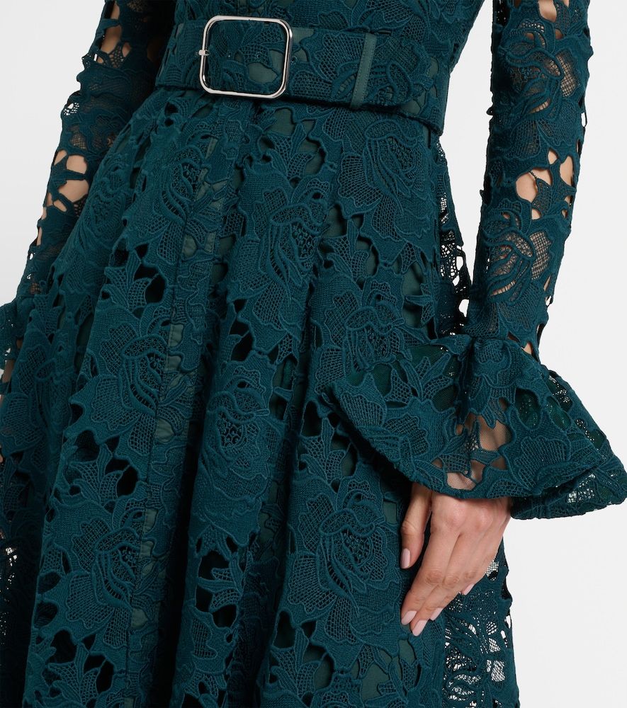 Aliyah belted lace midi dress - Leo Lin - Modalova