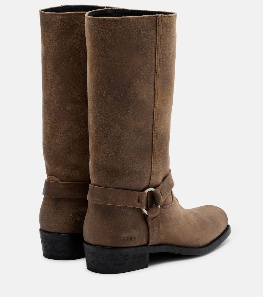 Biker suede mid-calf boots - Golden Goose - Modalova
