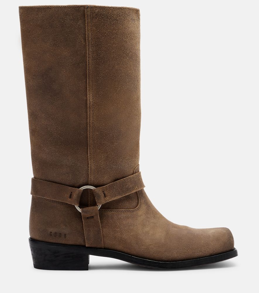 Biker suede mid-calf boots - Golden Goose - Modalova