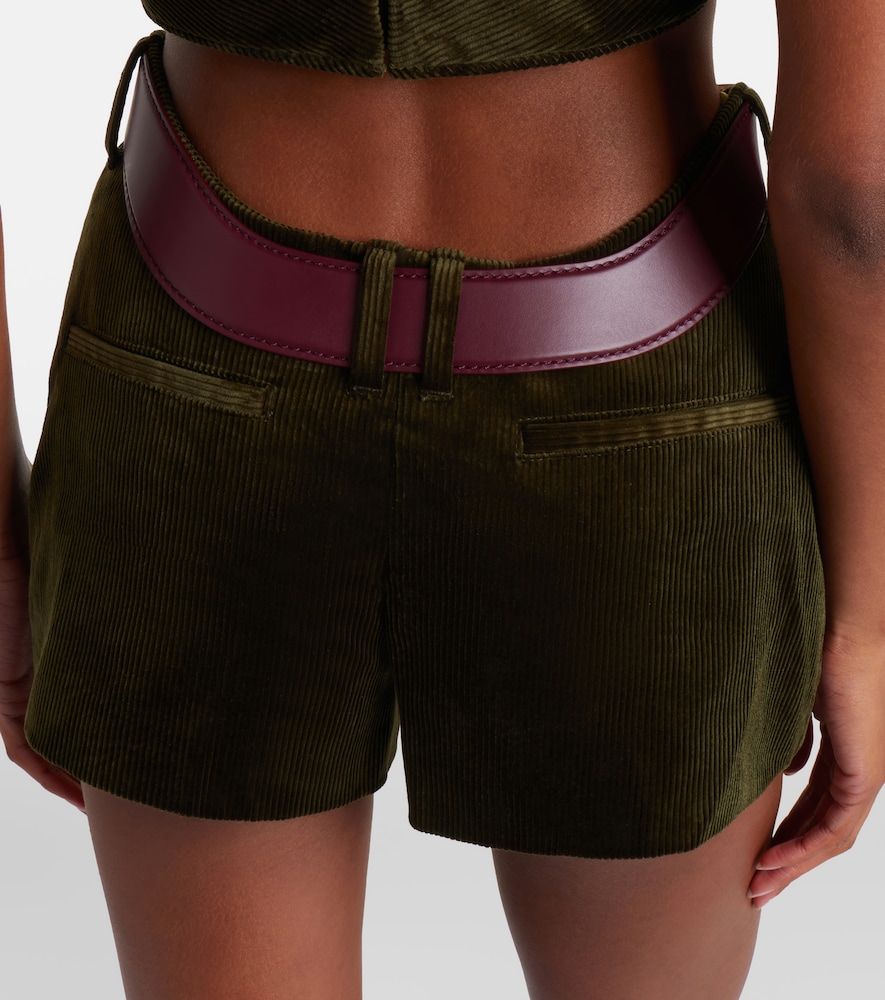 Shorts de pana de algodón con cinturón - Jean Paul Gaultier - Modalova
