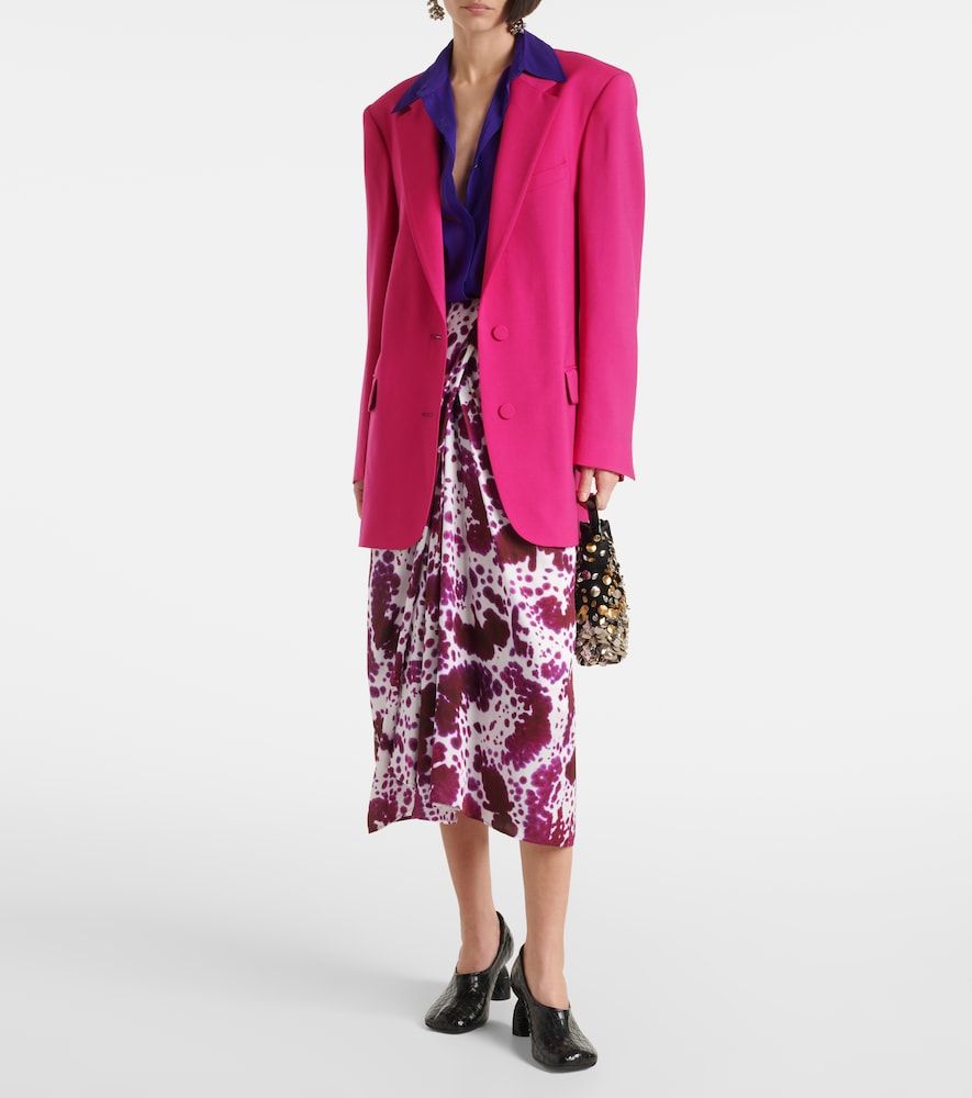 Dries Van Noten Falda midi fruncida - Dries Van Noten - Modalova