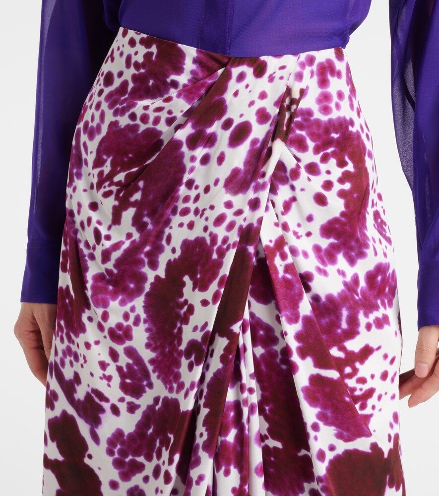 Dries Van Noten Falda midi fruncida - Dries Van Noten - Modalova