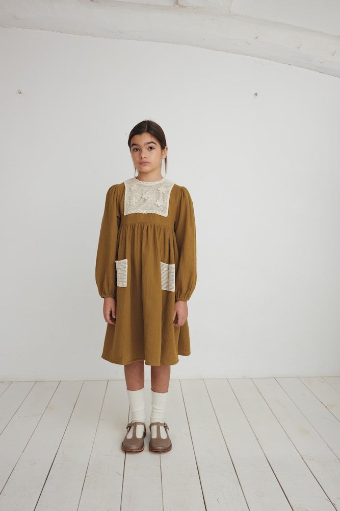 Vestido Myla de croché de algodón - Bebe Organic - Modalova