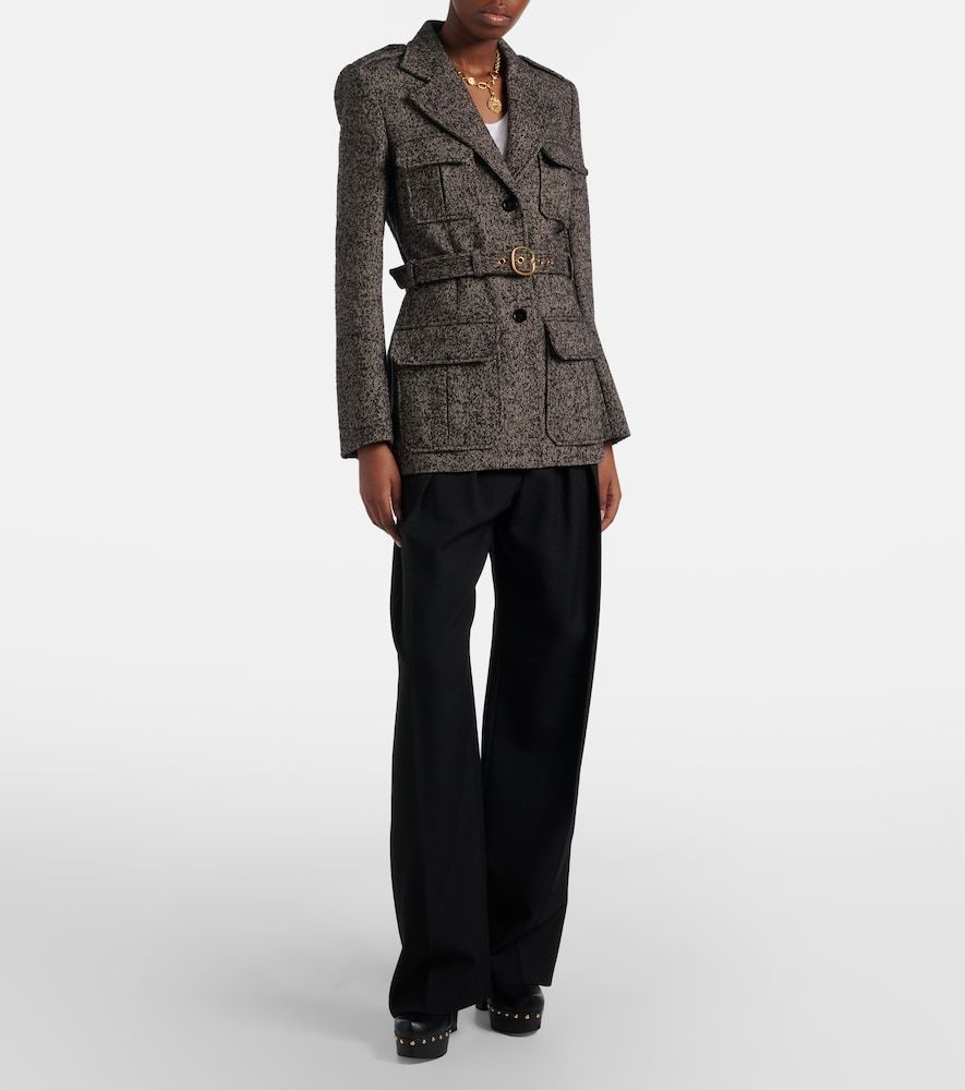 Chloé Pantalones anchos en gabardina de lana - Chloe - Modalova