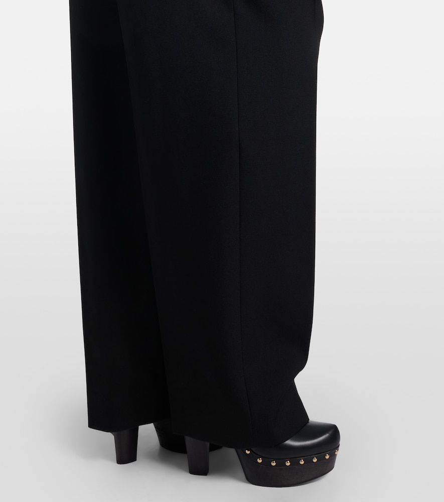 Chloé Pantalones anchos en gabardina de lana - Chloe - Modalova