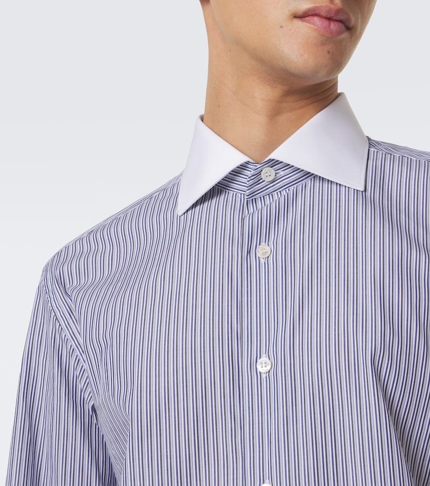 William striped cotton poplin shirt - Brioni - Modalova