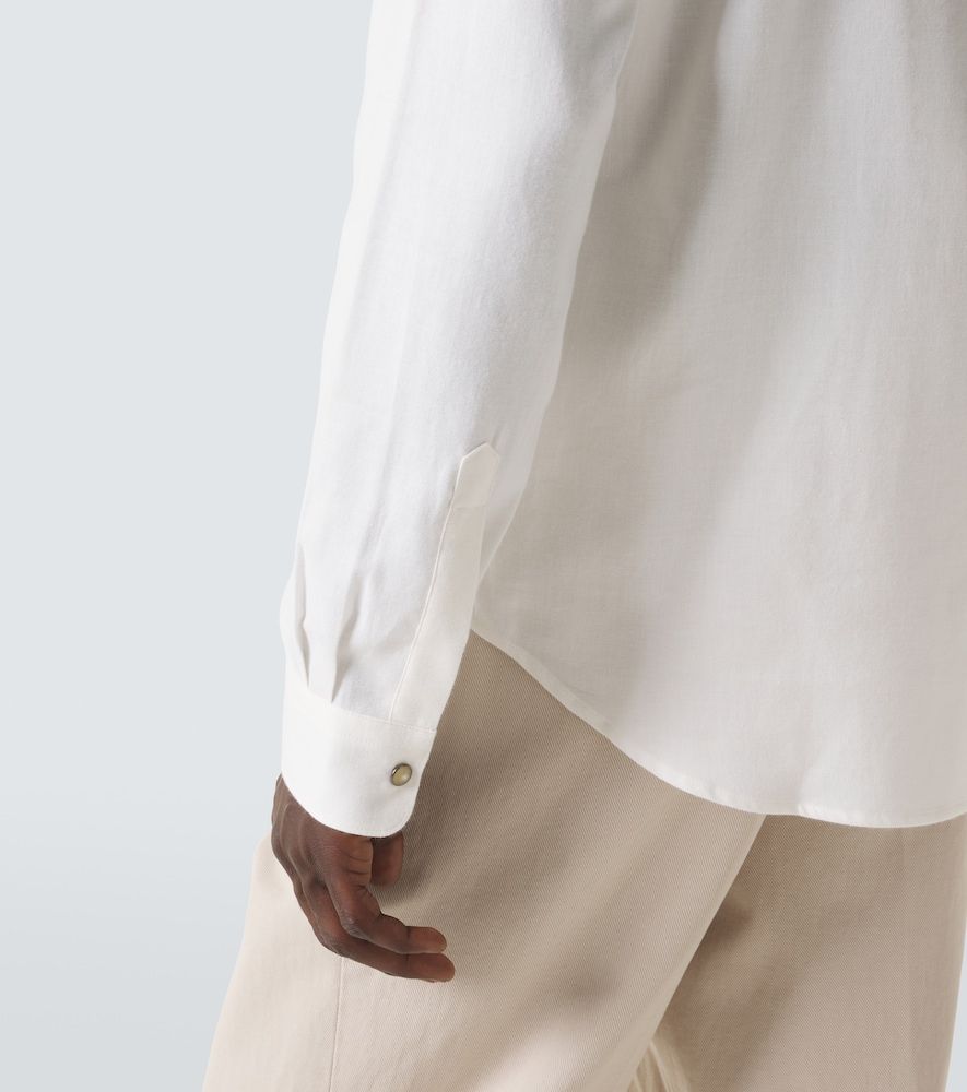 Canali Camicia in cotone e cashmere - Canali - Modalova