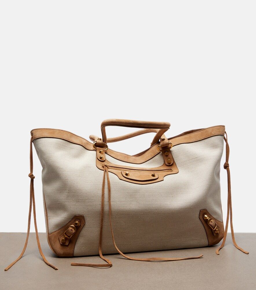 Le City Beach Medium canvas tote bag - Balenciaga - Modalova