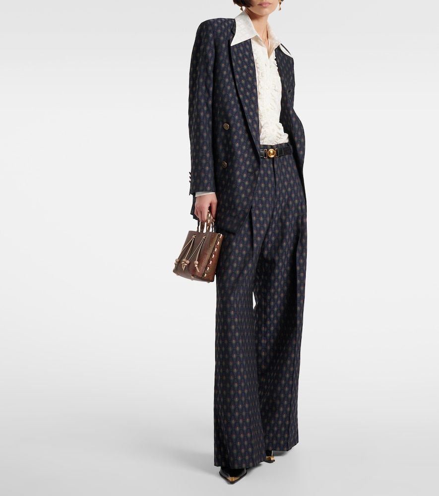 Printed silk-blend satin blouse - Etro - Modalova