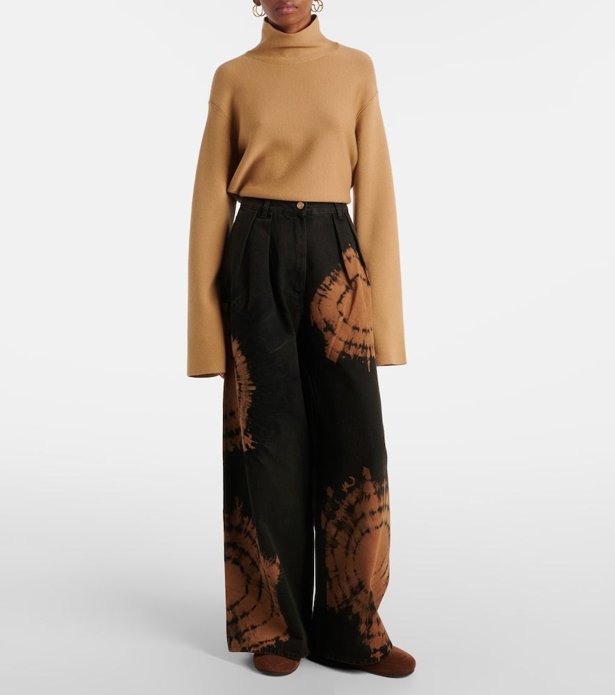 Pantalones anchos de algodón estampados - Alanui - Modalova