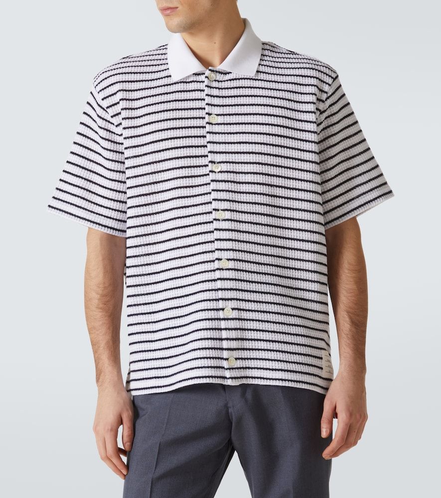 Thom Browne Polo in cotone a righe - Thom Browne - Modalova