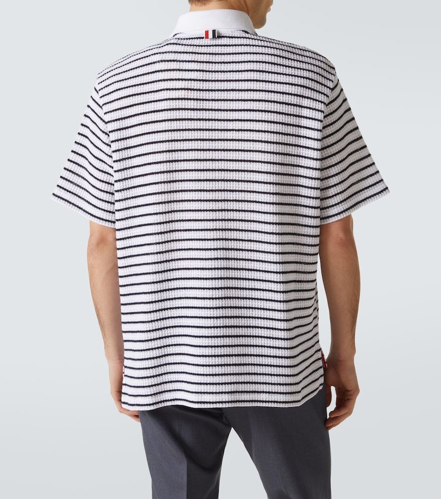 Thom Browne Polo in cotone a righe - Thom Browne - Modalova