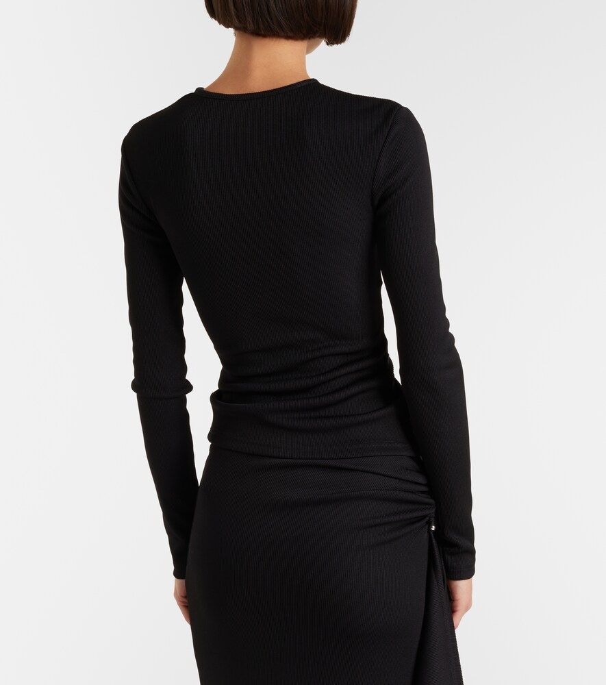 Top in maglia a coste con cut-out - Christopher Esber - Modalova