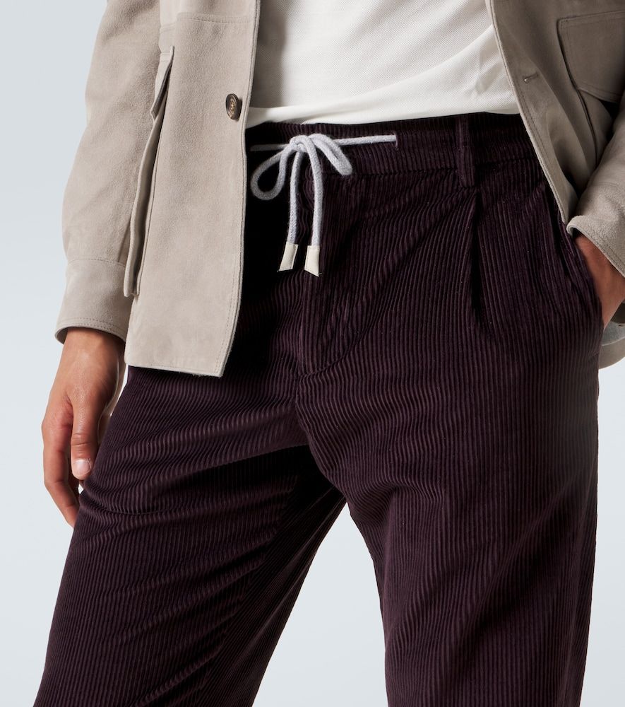 Pantalones slim de pana de algodón y cachemir - Eleventy - Modalova