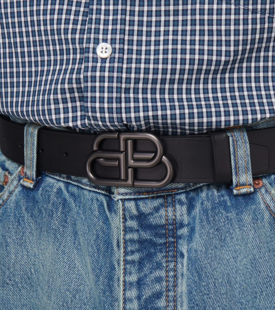 Cintura in pelle con logo BB - Balenciaga - Modalova