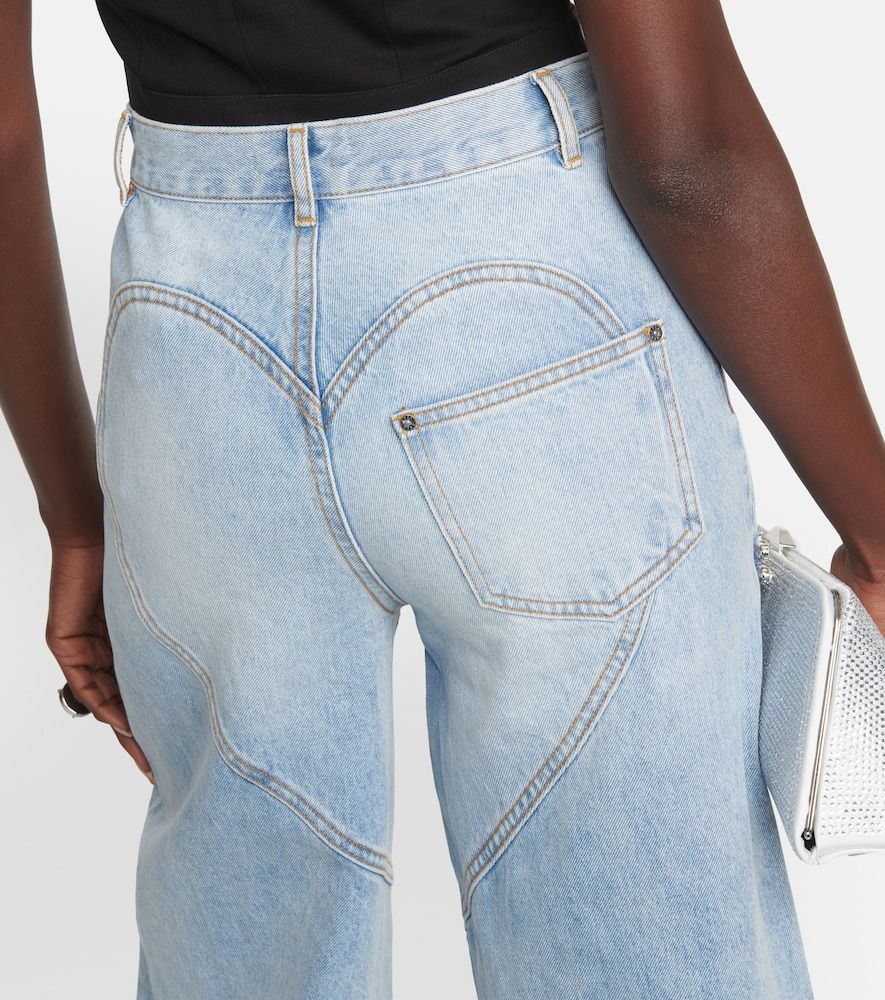 Jeans a gamba larga con cut-out - Area - Modalova