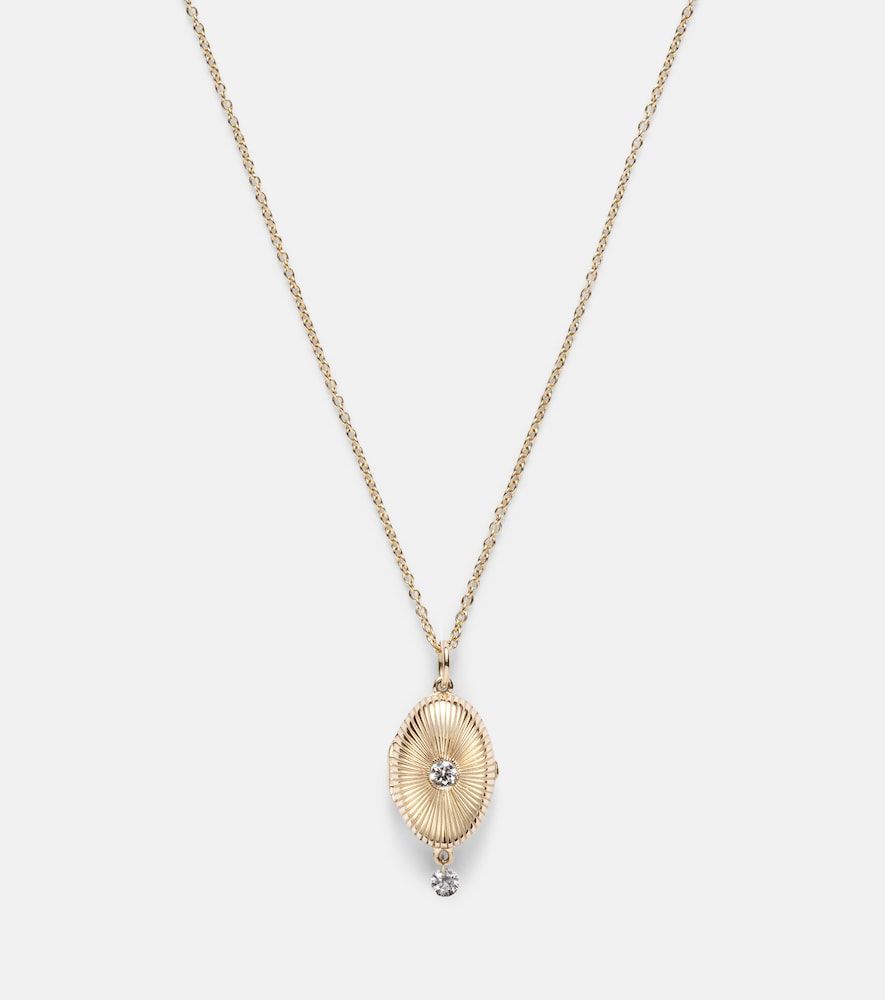 Persée Collar con colgante de oro de 9 ct con diamantes - Persee - Modalova