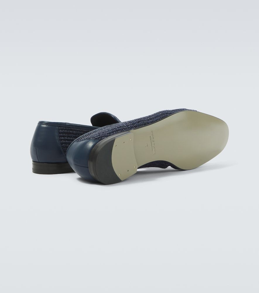 Loafers Mario aus Raffiabast mit Leder - Manolo Blahnik - Modalova