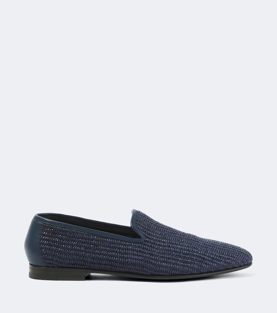 Loafers Mario aus Raffiabast mit Leder - Manolo Blahnik - Modalova