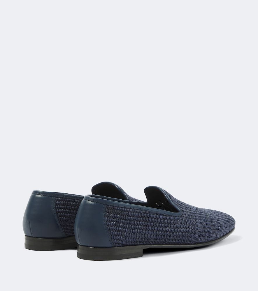 Loafers Mario aus Raffiabast mit Leder - Manolo Blahnik - Modalova