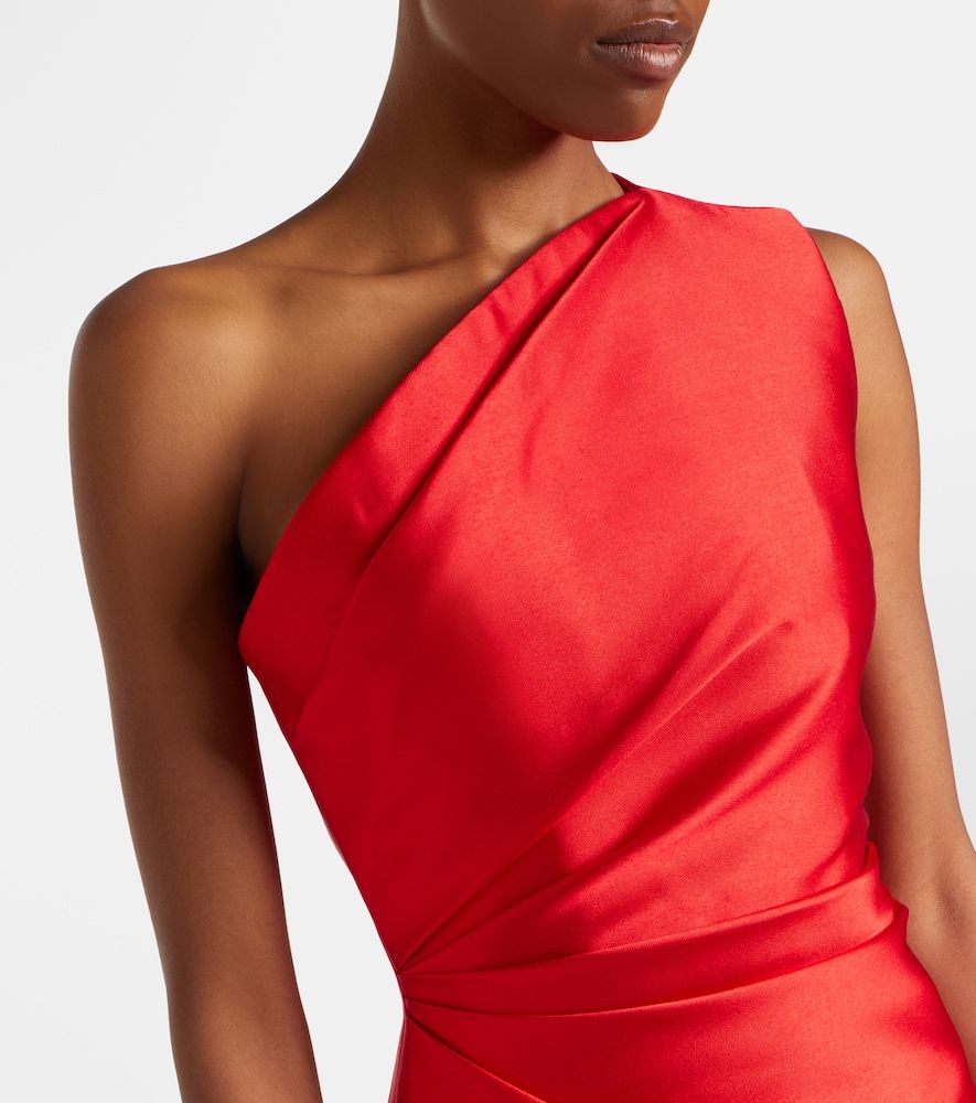 Abito lungo Kira in satin monospalla - Solace London - Modalova
