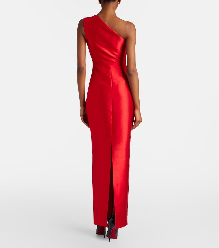 Abito lungo Kira in satin monospalla - Solace London - Modalova