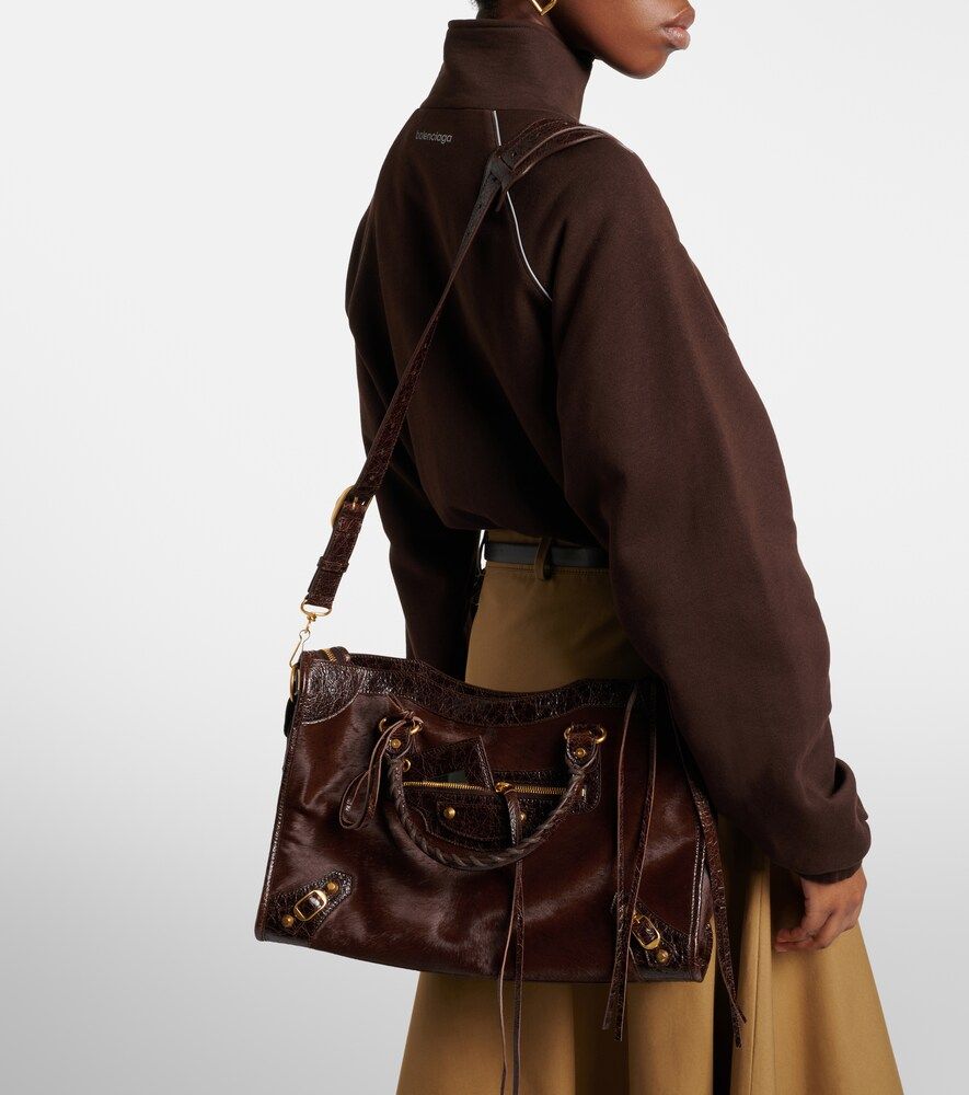 Le City Medium calf hair top-handle bag - Balenciaga - Modalova