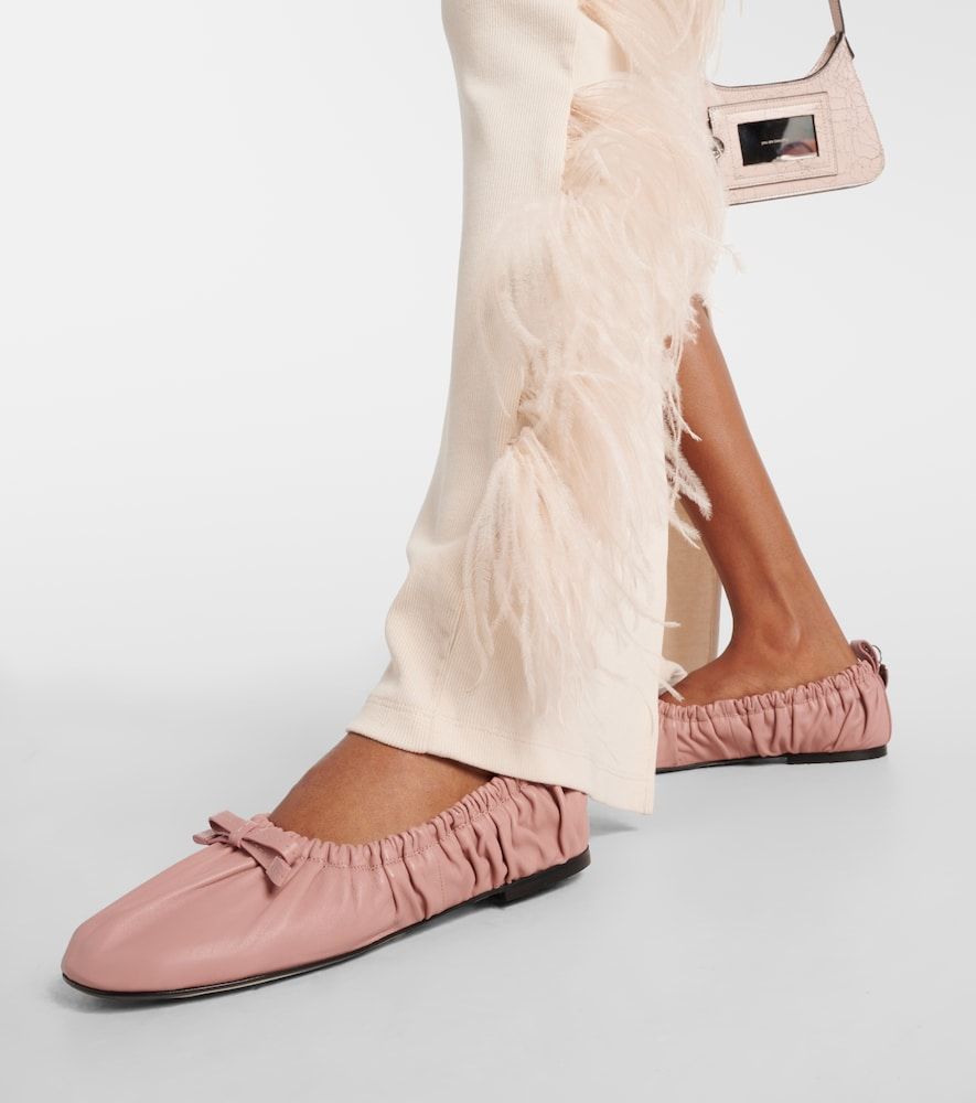 Bailarinas de piel con lazo - Acne Studios - Modalova