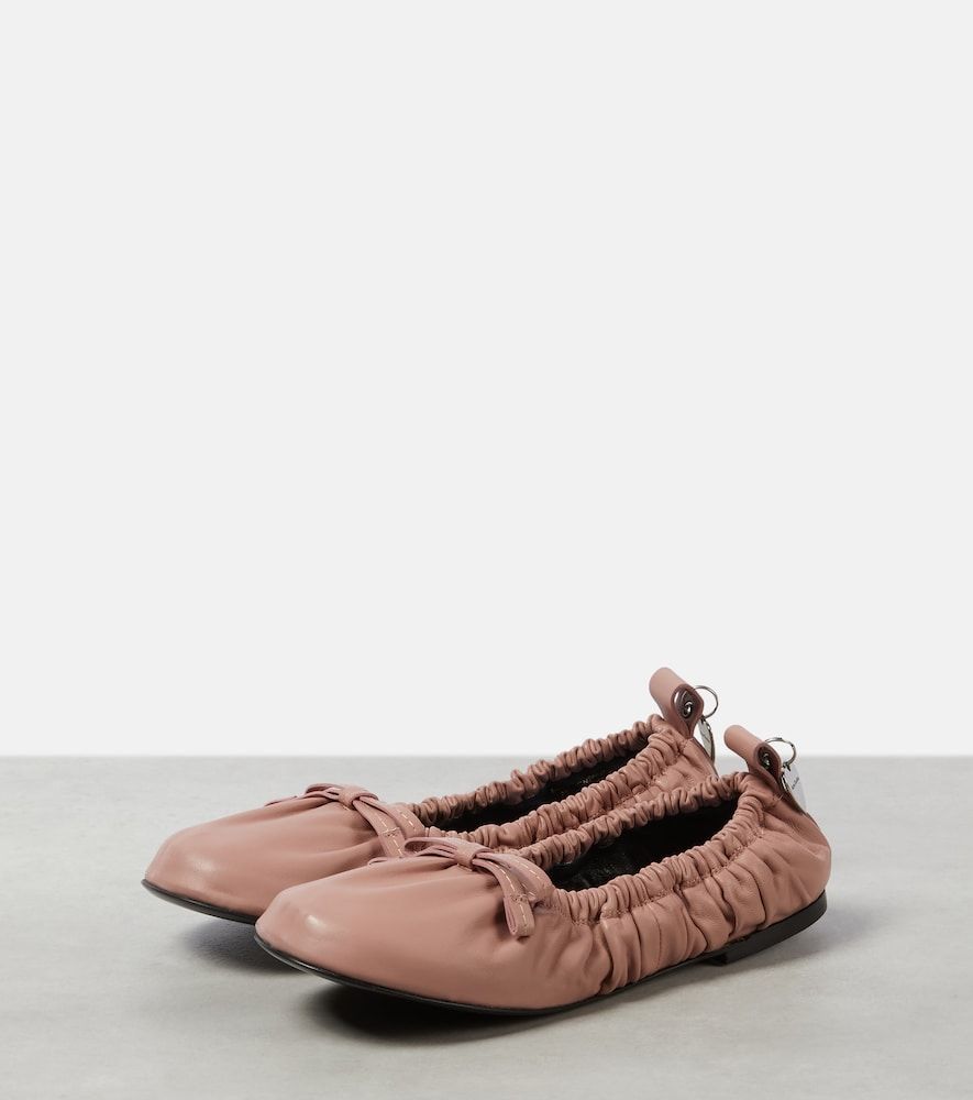 Bailarinas de piel con lazo - Acne Studios - Modalova