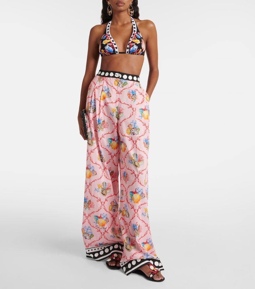Pantaloni a palazzo Capri in cotone - Dolce&Gabbana - Modalova