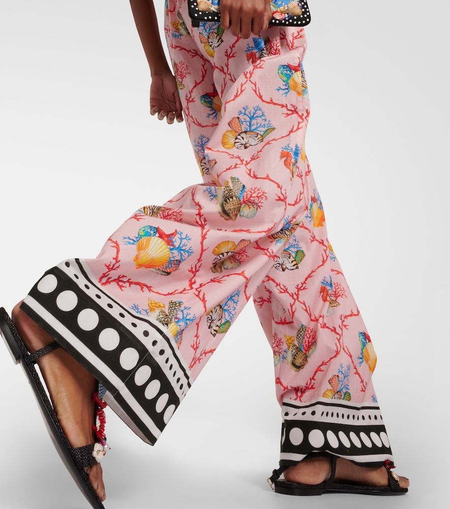 Pantalones palazzo Capri de algodón - Dolce&Gabbana - Modalova