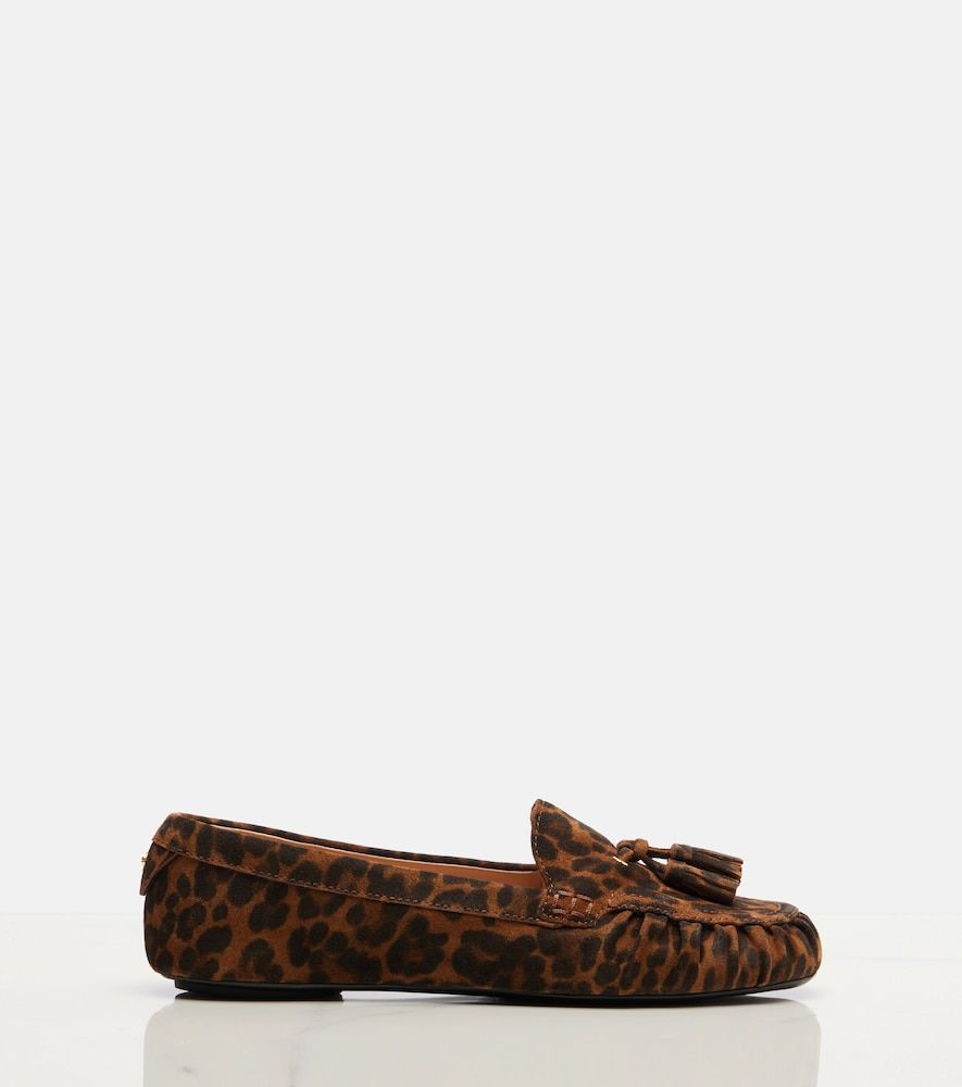 Thea leopard-print suede loafers - Gianvito Rossi - Modalova